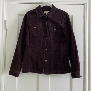 Jones New York Sport Brown Corduroy Chore Coat